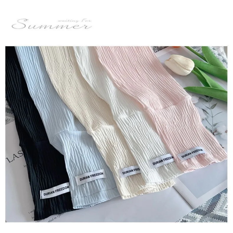 Women Wrinkle Ice Silk Sun Arm - Women'S Fashion Korea review and price