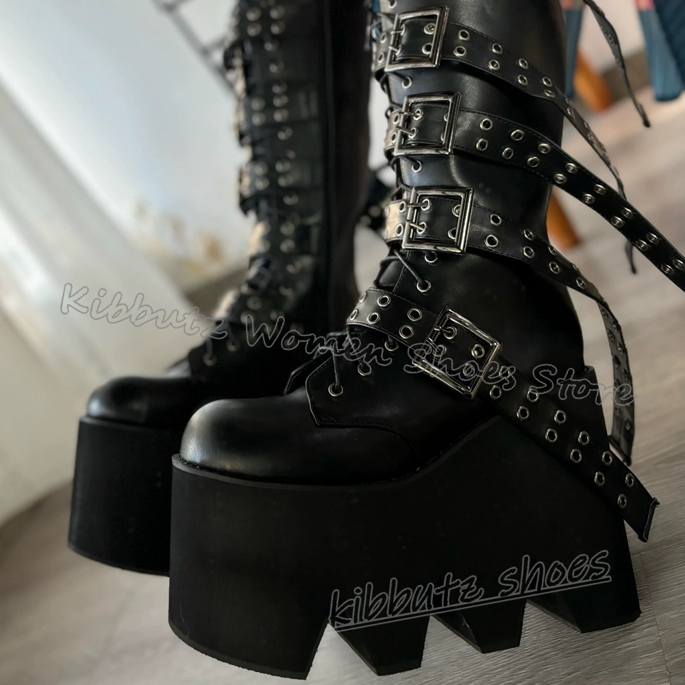 Rivets Platform Knee High Boot - Women'S Fashion Knee High Boots review and price