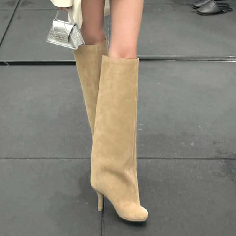 Women Knee High Boots Suede Hi - Women'S Fashion Knee High Boots review and price