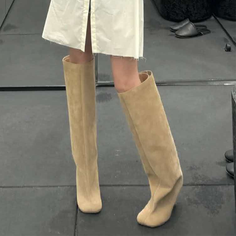 Women Knee High Boots Suede Hi - Women'S Fashion Knee High Boots review and price