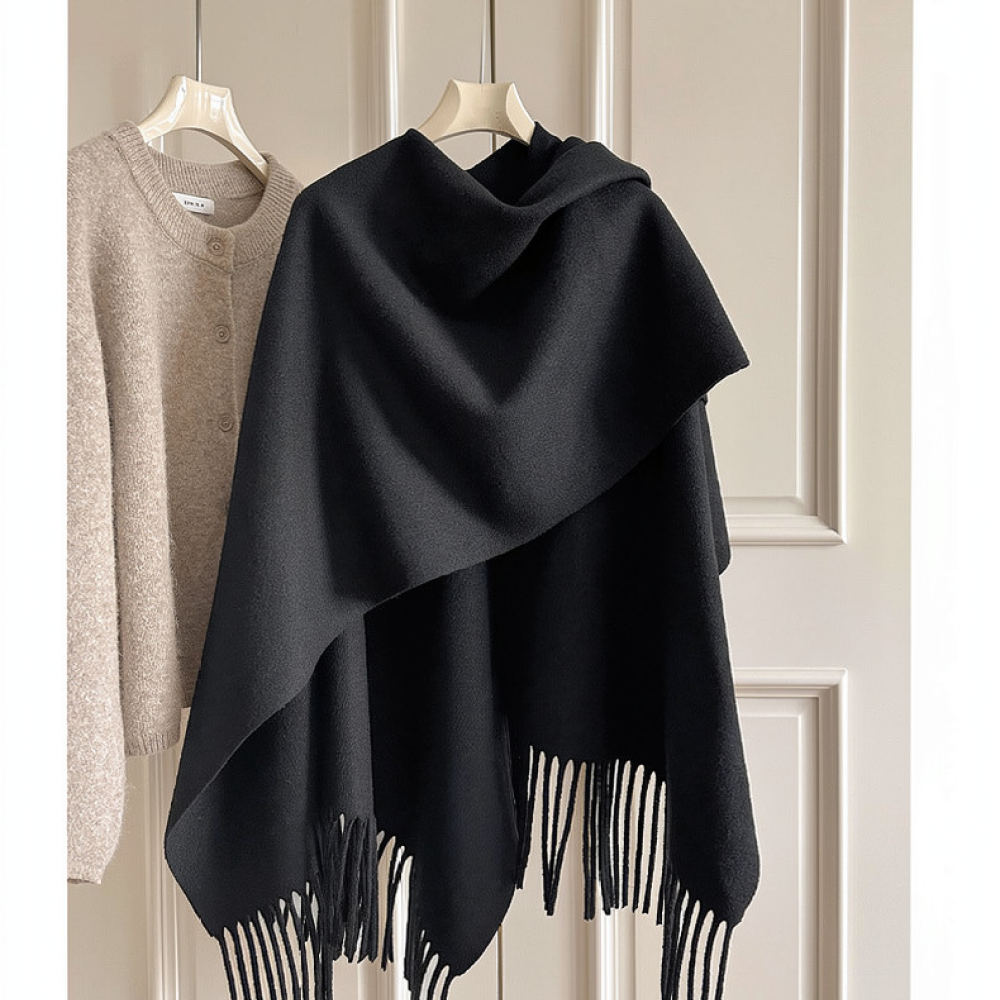 Thickened Woolen Cape Shawl Wo - Women Fashion Photoshoot review and price