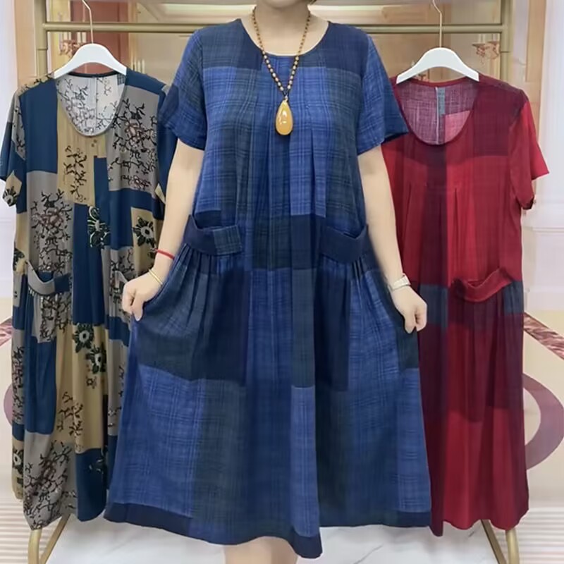 Summer Large Size Cotton Linen - Women Fashion Over The Years review and price