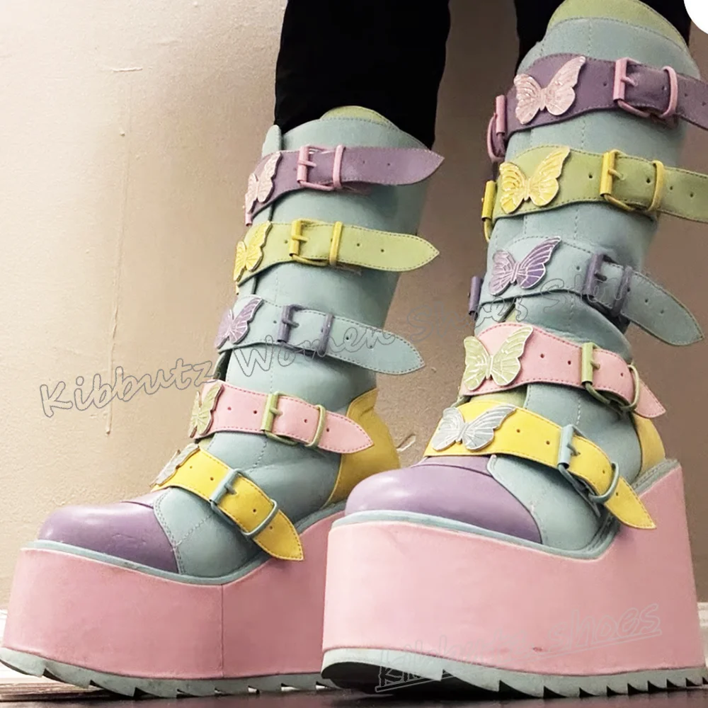 Butterfly Knee High Boots Plat - Women'S Fashion Knee High Boots review and price