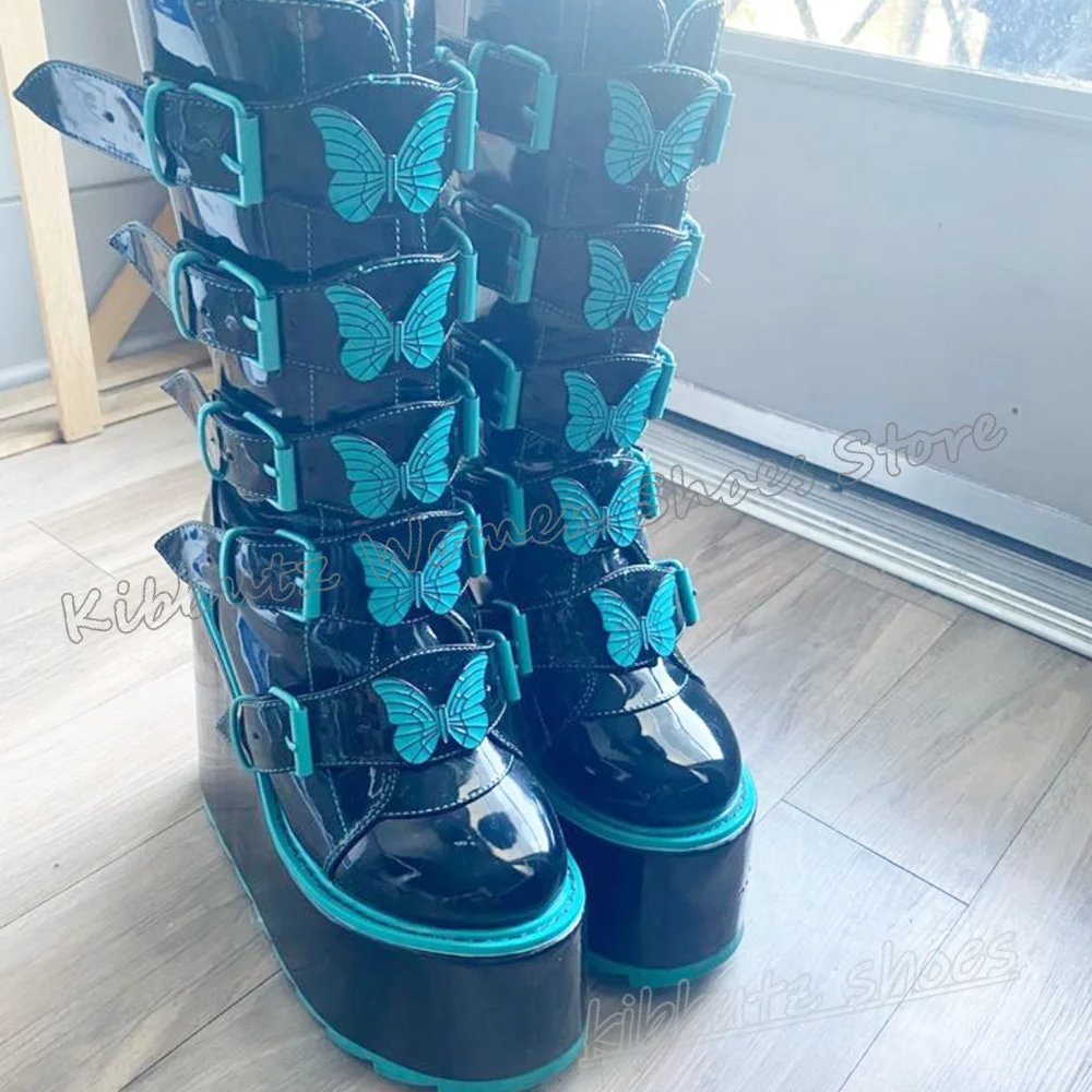 Butterfly Knee High Boots Plat - Women'S Fashion Knee High Boots review and price