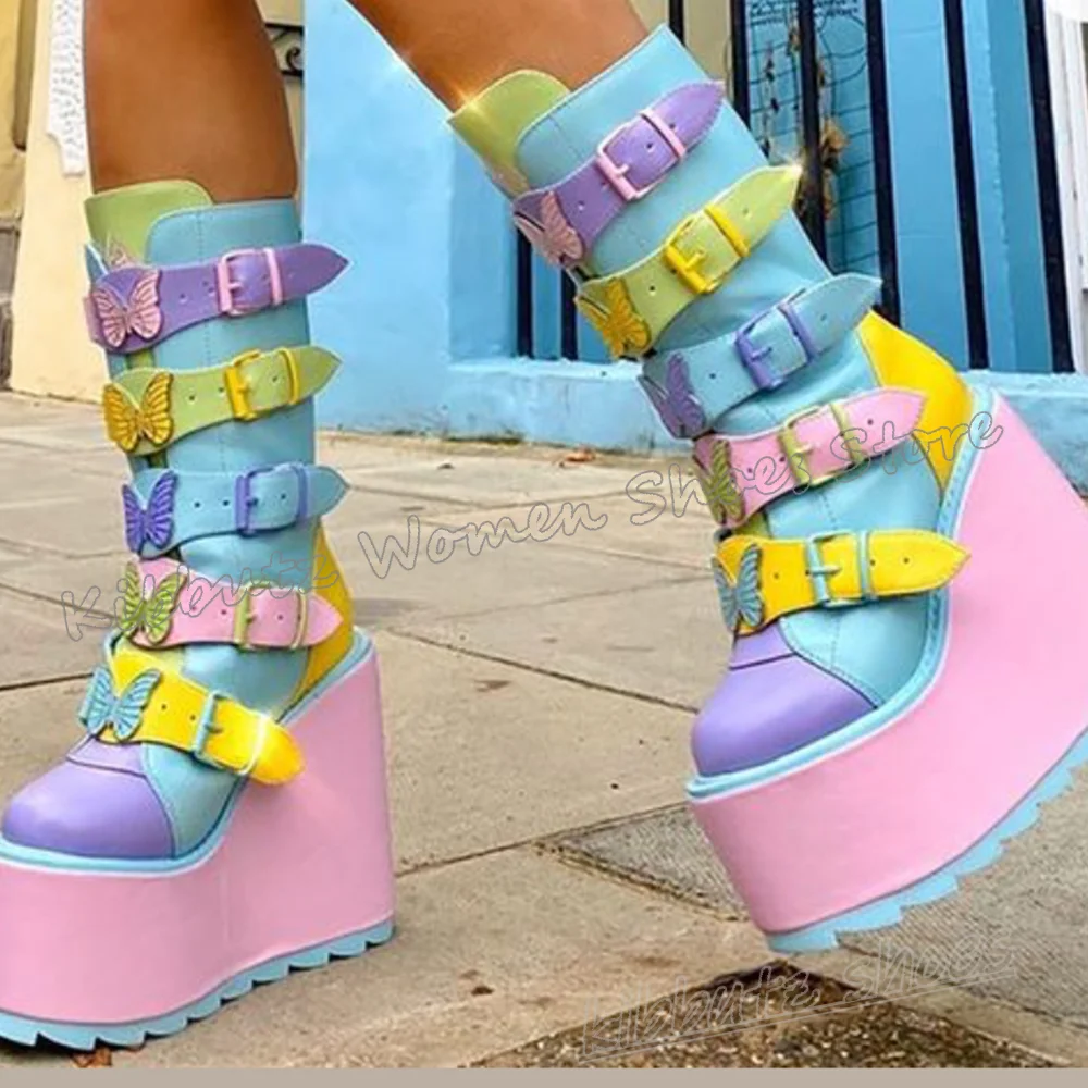 Butterfly Knee High Boots Plat - Women'S Fashion Knee High Boots review and price