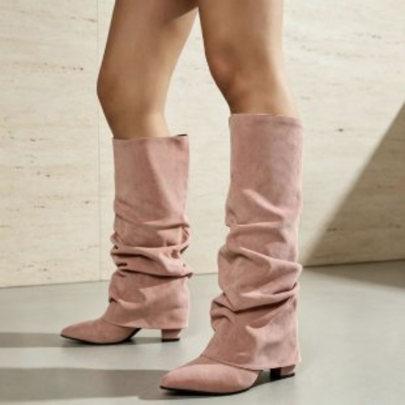 Fashion Retro Pointed Toe Plea - Women'S Fashion Knee High Boots review and price