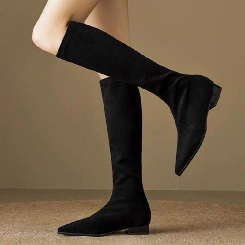 Women Knee High Boots Pointed  - Women'S Fashion Korea review and price